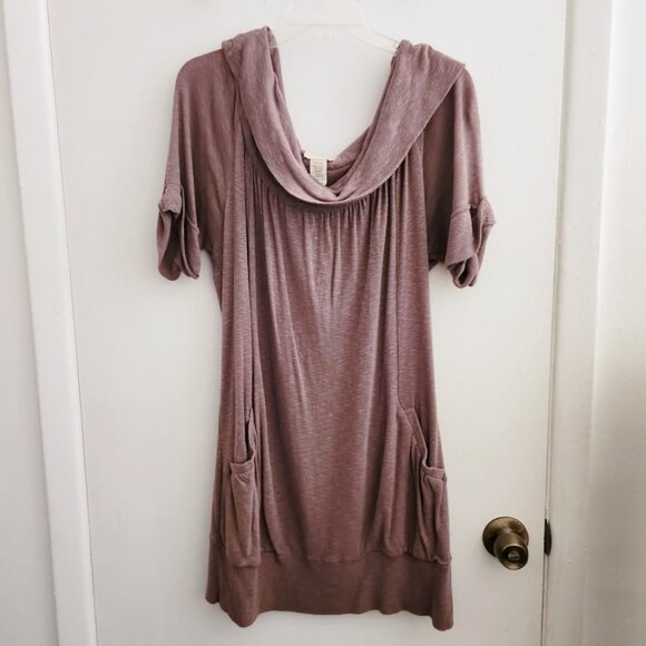 Large Crow Neck Tunic Shirt w/ Pockets, Med - Picture 1 of 4